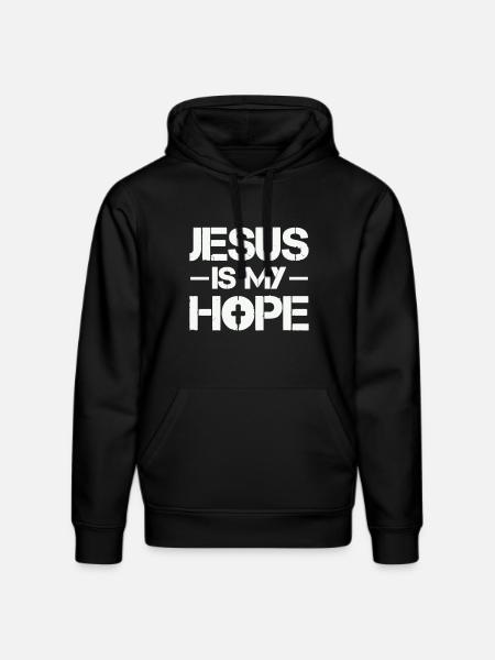 Jesus is my hope - Stanley/Stella DRUMMER Unisex Organic Hoodie - black