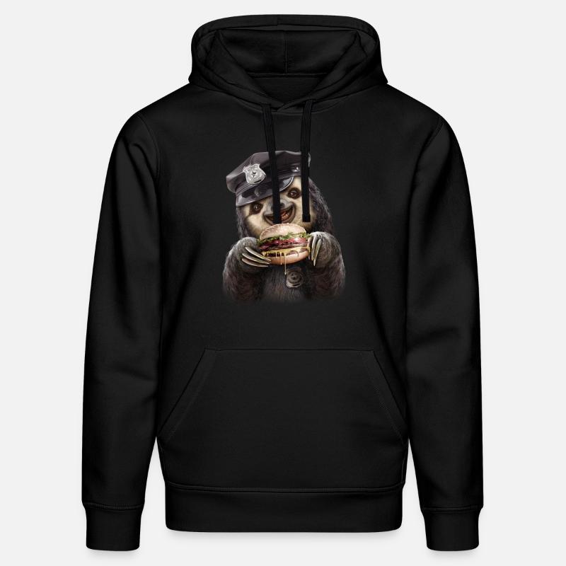 Burger Polizei - Stanley/Stella Unisex Bio-Hoodie DRUMMER  - Schwarz