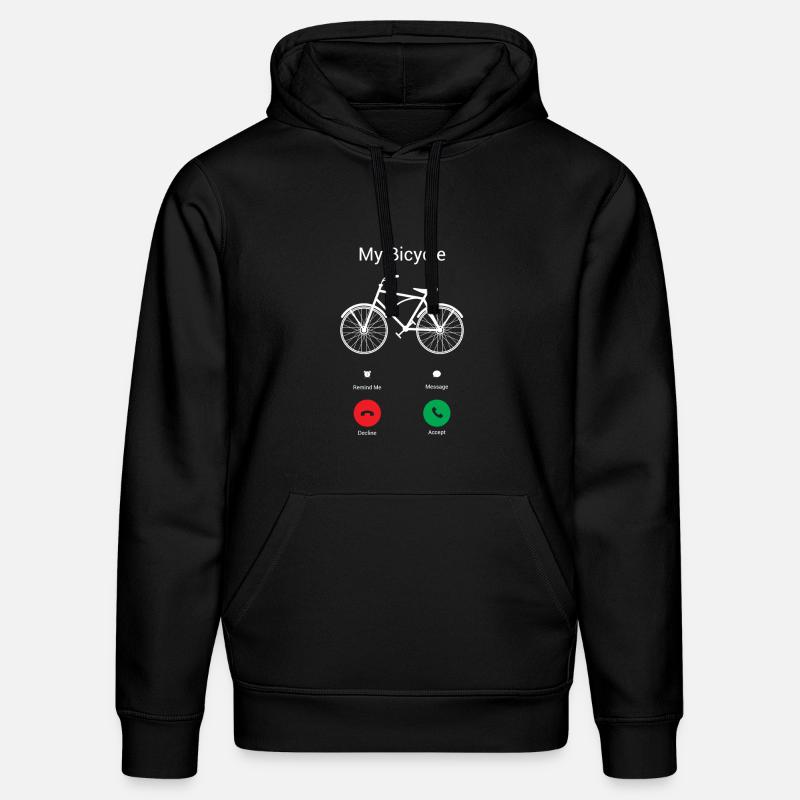 Mon vélo obtient ! - Sweat à capuche bio DRUMMER Stanley/Stella Unisexe - noir