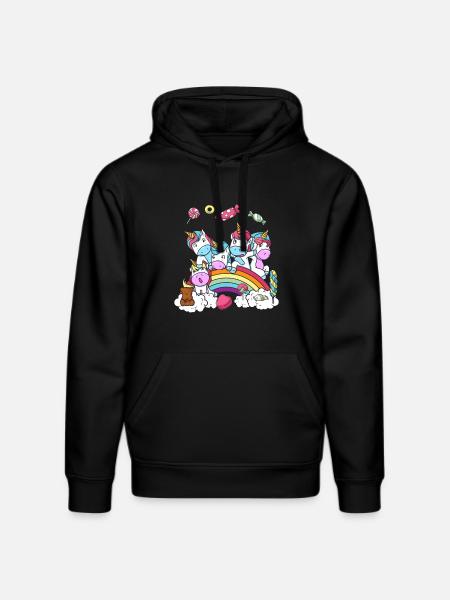 Birthday Gift Unicorn Party Daughter - Stanley/Stella DRUMMER Unisex Organic Hoodie - black