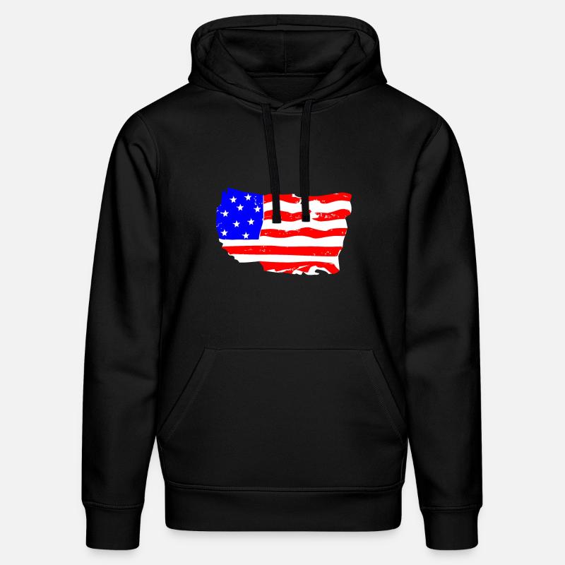 USA - Sweat à capuche bio DRUMMER Stanley/Stella Unisexe - noir