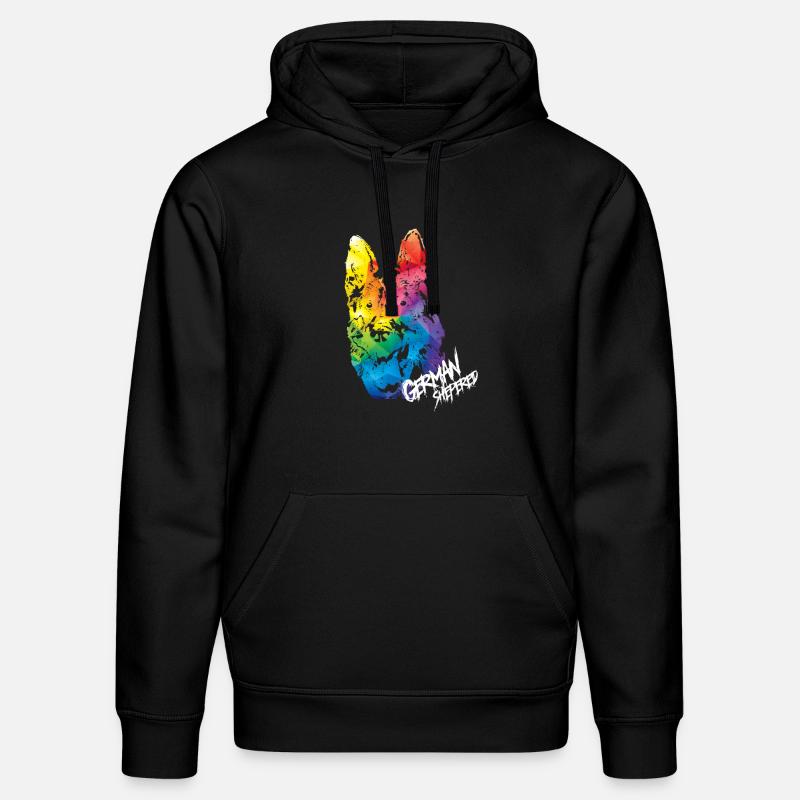 Deutscher Schäferhund - Stanley/Stella Unisex Bio-Hoodie DRUMMER  - Schwarz