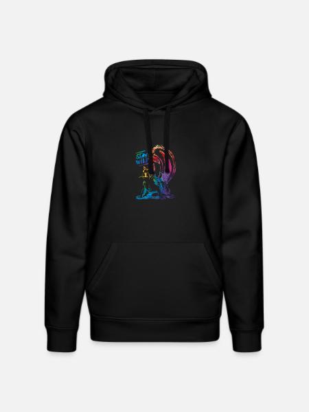 squirrel - Stanley/Stella DRUMMER Unisex Organic Hoodie - black