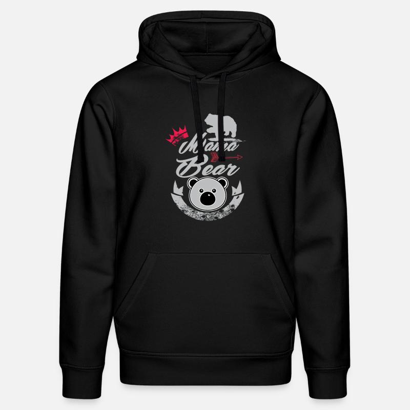Mama Bear - Stanley/Stella Unisex Bio-Hoodie DRUMMER - Schwarz