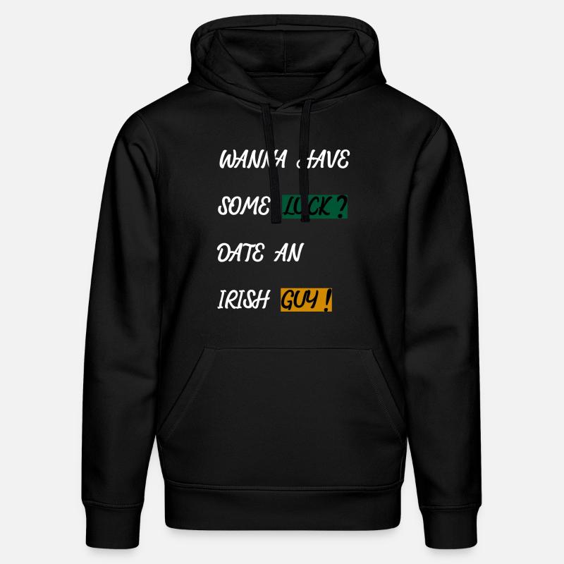 IRLANDE - CHANCE - RENCONTRE - SIMPLE - Sweat à capuche bio DRUMMER Stanley/Stella Unisexe - noir