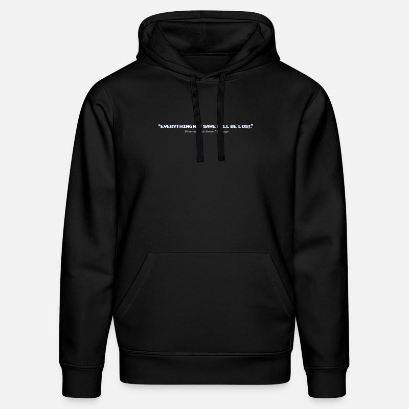 Retro Computer Screen message - Stanley/Stella DRUMMER Unisex Organic Hoodie - black