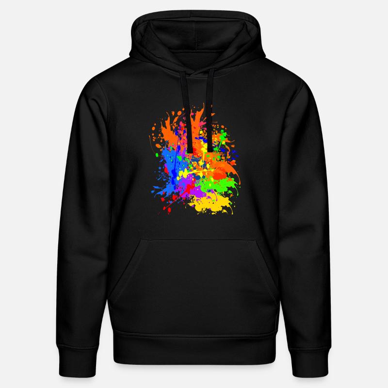 éclaboussure - Sweat à capuche bio DRUMMER Stanley/Stella Unisexe - noir