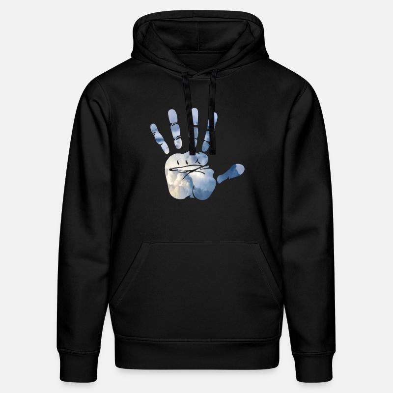 Mains-en-ciel - Sweat à capuche bio DRUMMER Stanley/Stella Unisexe - noir