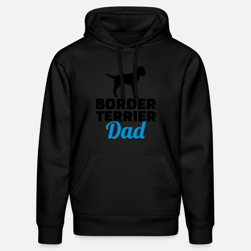 Border Terrier - Stanley/Stella Unisex Bio-Hoodie DRUMMER  - Schwarz