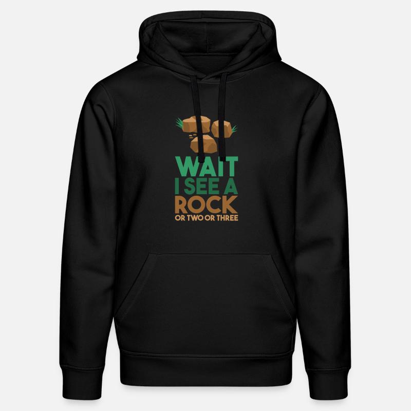 Wait I See A Rock - Stanley/Stella Unisex Bio-Hoodie DRUMMER  - Schwarz