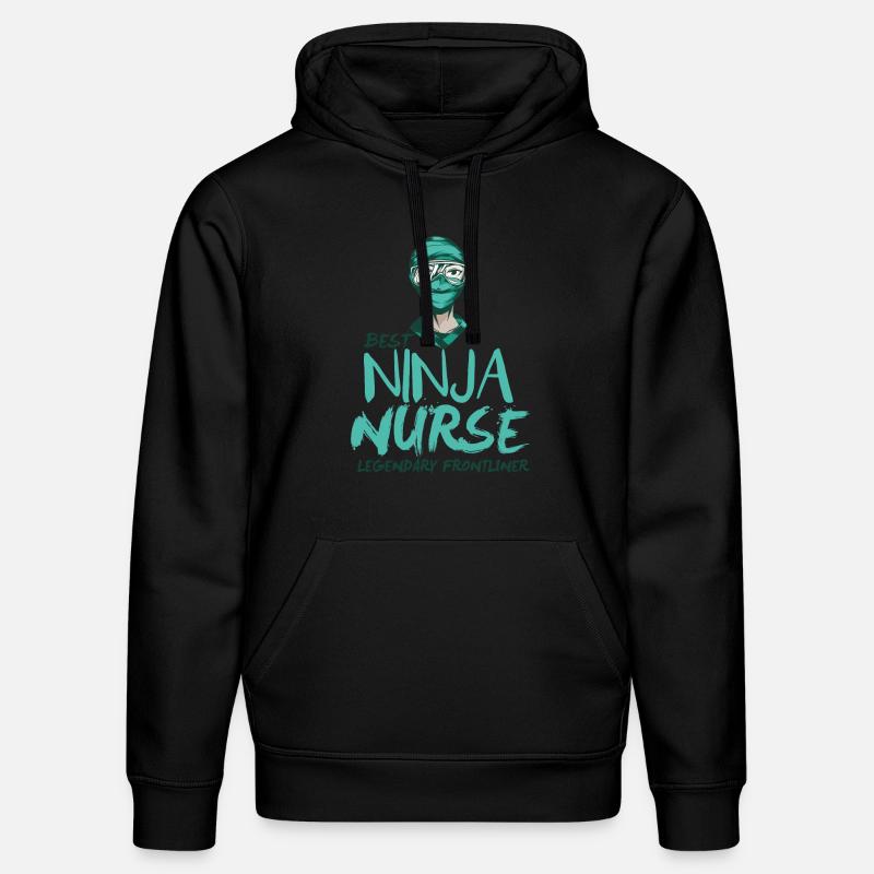 Meilleure infirmière drôle - Sweat à capuche bio DRUMMER Stanley/Stella Unisexe - noir
