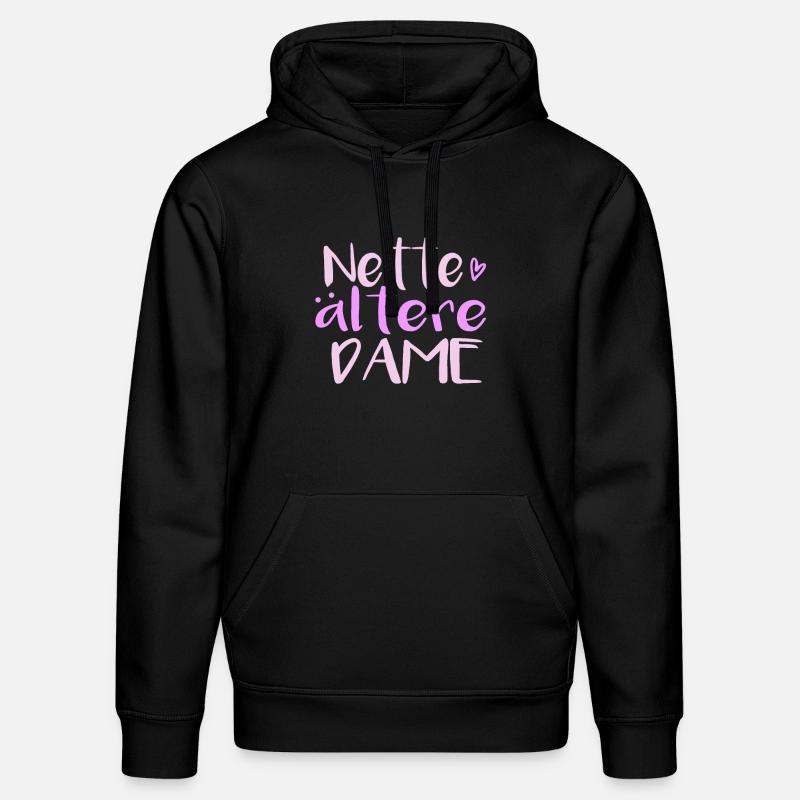 Nette ältere Dame - Stanley/Stella Unisex Bio-Hoodie DRUMMER  - Schwarz