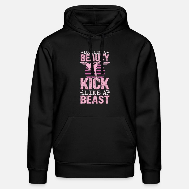 Karaté beauty - Sweat à capuche bio DRUMMER Stanley/Stella Unisexe - noir