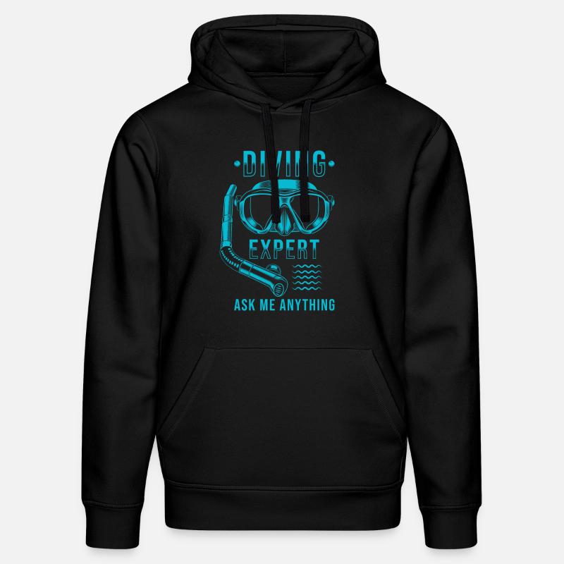 Cadeau plongée plongeur - Sweat à capuche bio DRUMMER Stanley/Stella Unisexe - noir