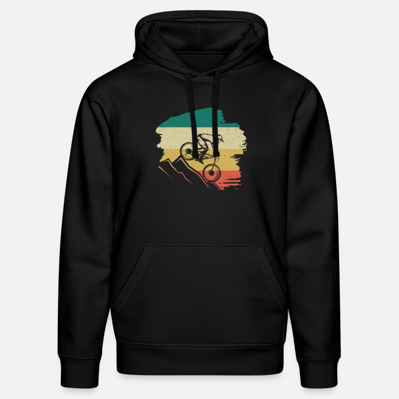 Downhill Retro - Sweat à capuche bio DRUMMER Stanley/Stella Unisexe - noir