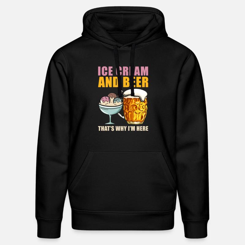 Eis - Stanley/Stella Unisex Bio-Hoodie DRUMMER  - Schwarz