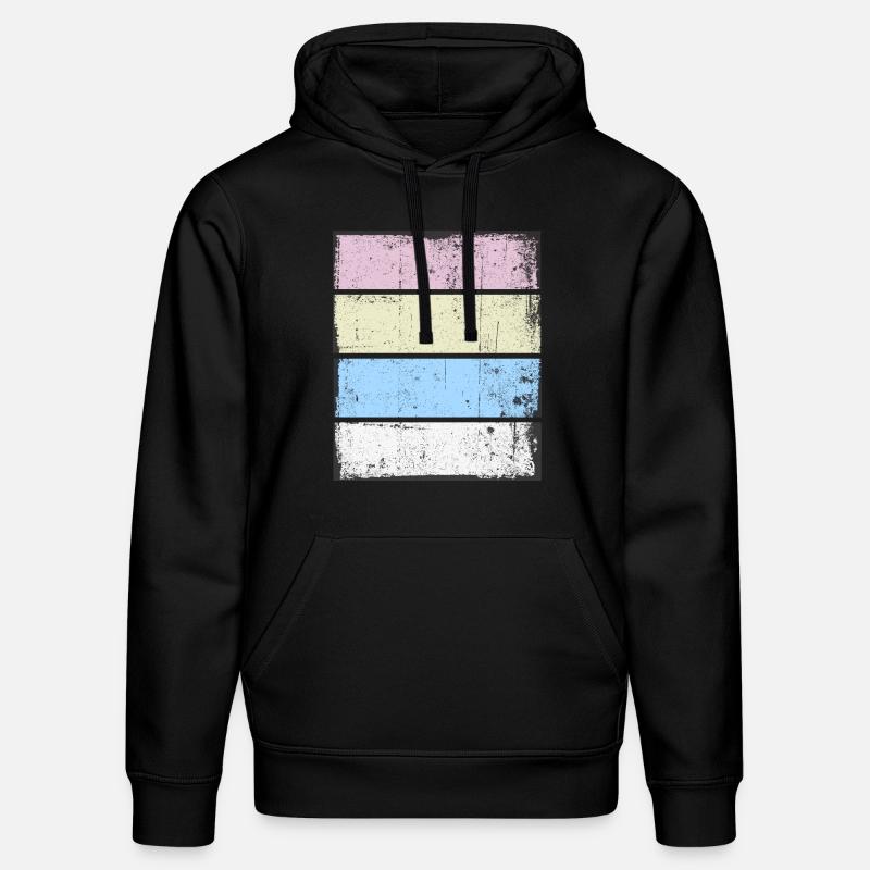 Rétro Background Sunset Grunge Pastel - Sweat à capuche bio DRUMMER Stanley/Stella Unisexe - noir