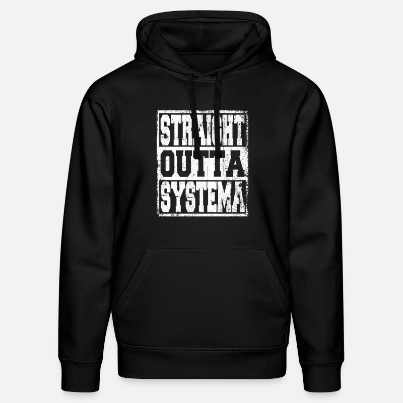Systema disant drôle - Sweat à capuche bio DRUMMER Stanley/Stella Unisexe - noir
