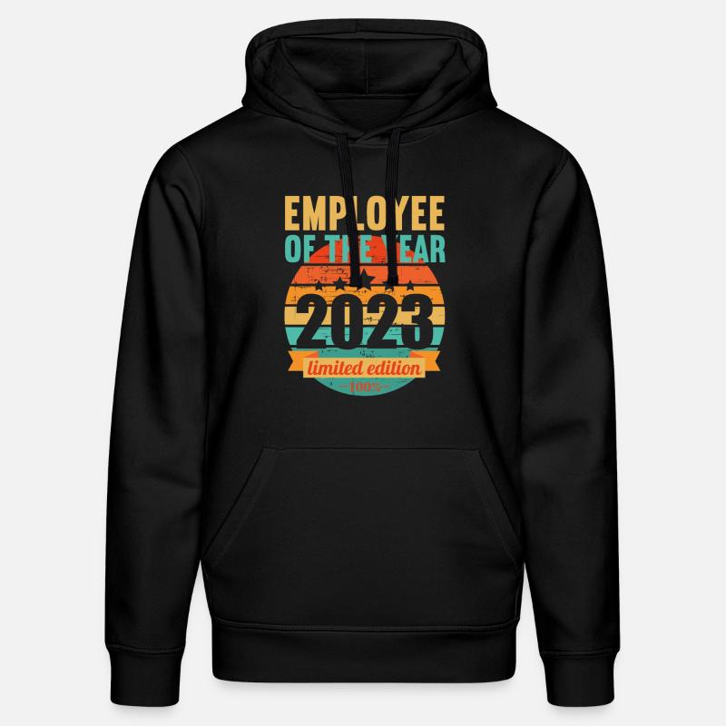 Employés de l’année 2023 - Sweat à capuche bio DRUMMER Stanley/Stella Unisexe - noir