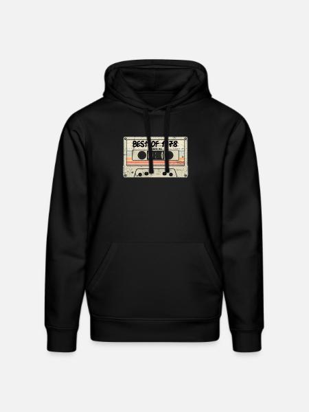 Best of 1978 Cassette - Stanley/Stella DRUMMER Unisex Organic Hoodie - black