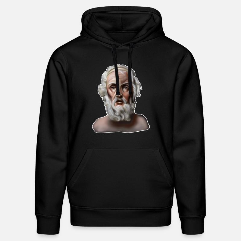 Homère Poète antique - Sweat à capuche bio DRUMMER Stanley/Stella Unisexe - noir