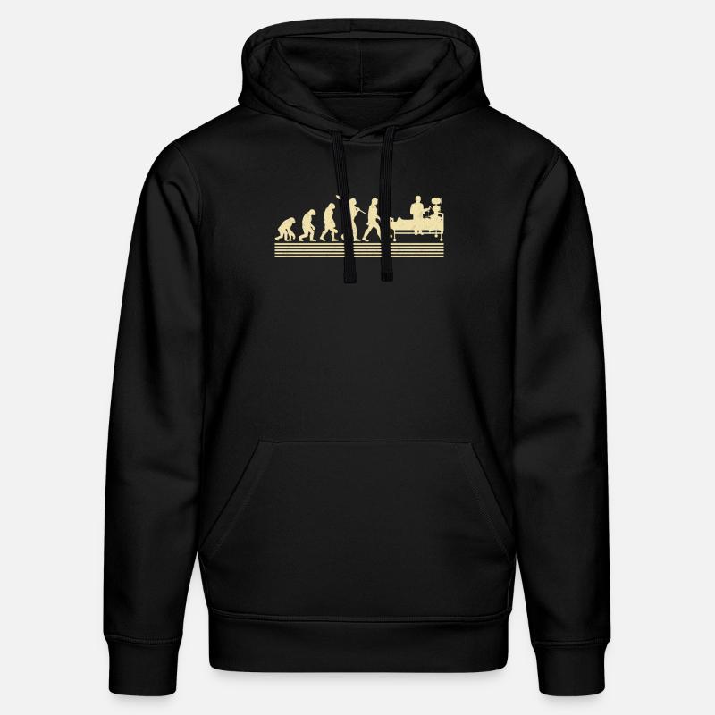 Evolution Des Atemtherapeuten - Stanley/Stella Unisex Bio-Hoodie DRUMMER  - Schwarz
