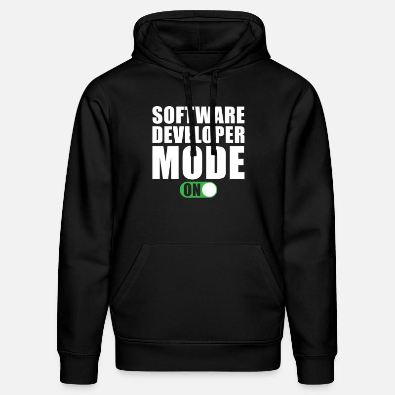 Software Entwickler Modus Ein - Stanley/Stella Unisex Bio-Hoodie DRUMMER  - Schwarz