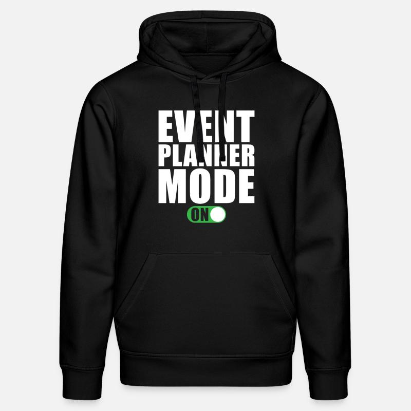 Event Planer Modus Ein - Stanley/Stella Unisex Bio-Hoodie DRUMMER  - Schwarz