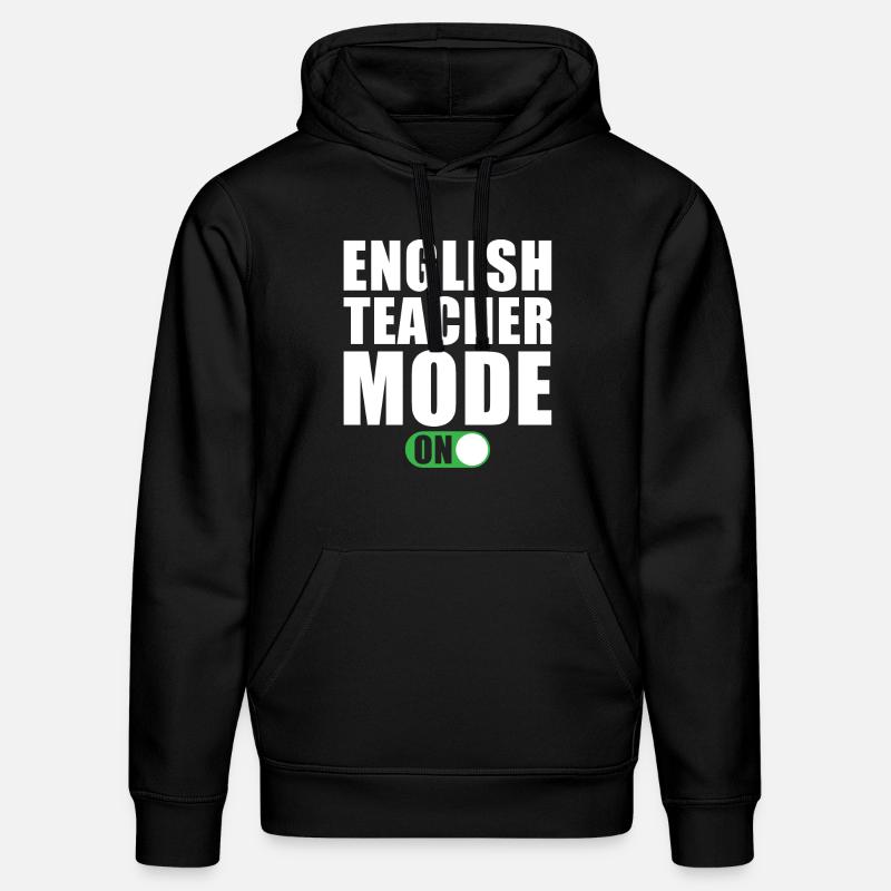 Englischlehrer Modus Ein - Stanley/Stella Unisex Bio-Hoodie DRUMMER  - Schwarz