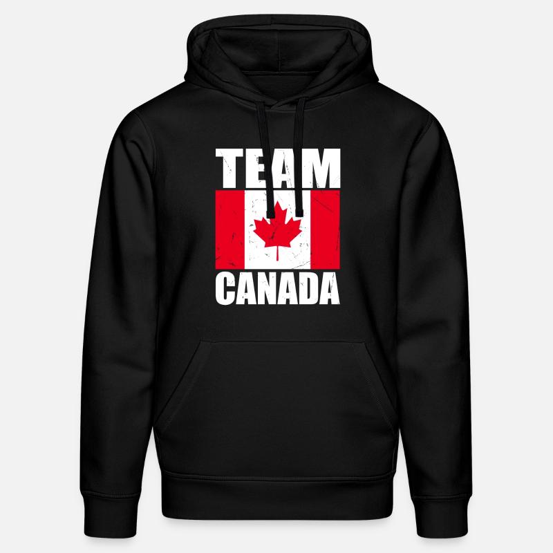 Équipe Canada soccer - Sweat à capuche bio DRUMMER Stanley/Stella Unisexe - noir