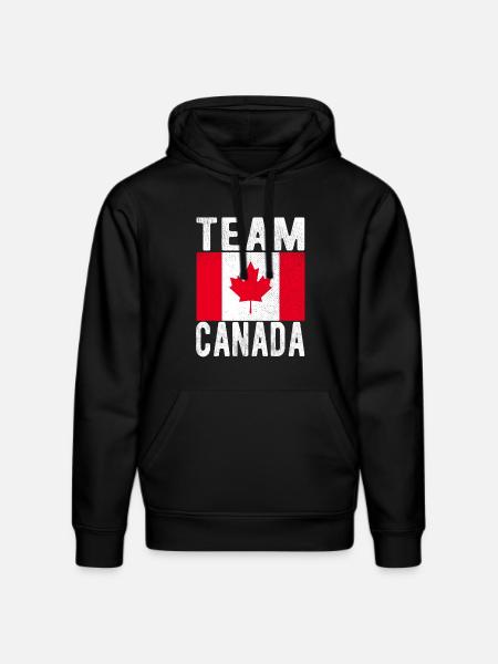 Drapeau du Canada - Sweat à capuche bio DRUMMER Stanley/Stella Unisexe - noir