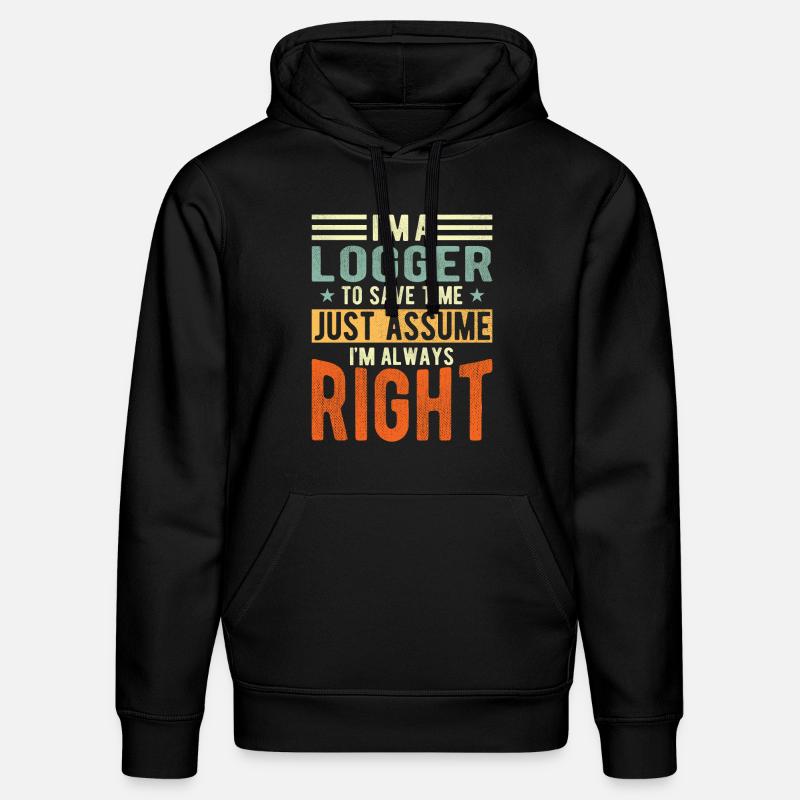 Logger - Stanley/Stella Unisex Bio-Hoodie DRUMMER  - Schwarz