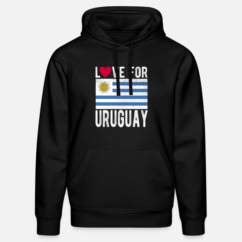 Drapeau de l’Uruguay - Sweat à capuche bio DRUMMER Stanley/Stella Unisexe - noir