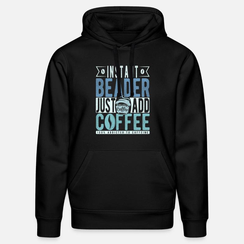 Buchalter Kaffee Spruch - Stanley/Stella Unisex Bio-Hoodie DRUMMER  - Schwarz