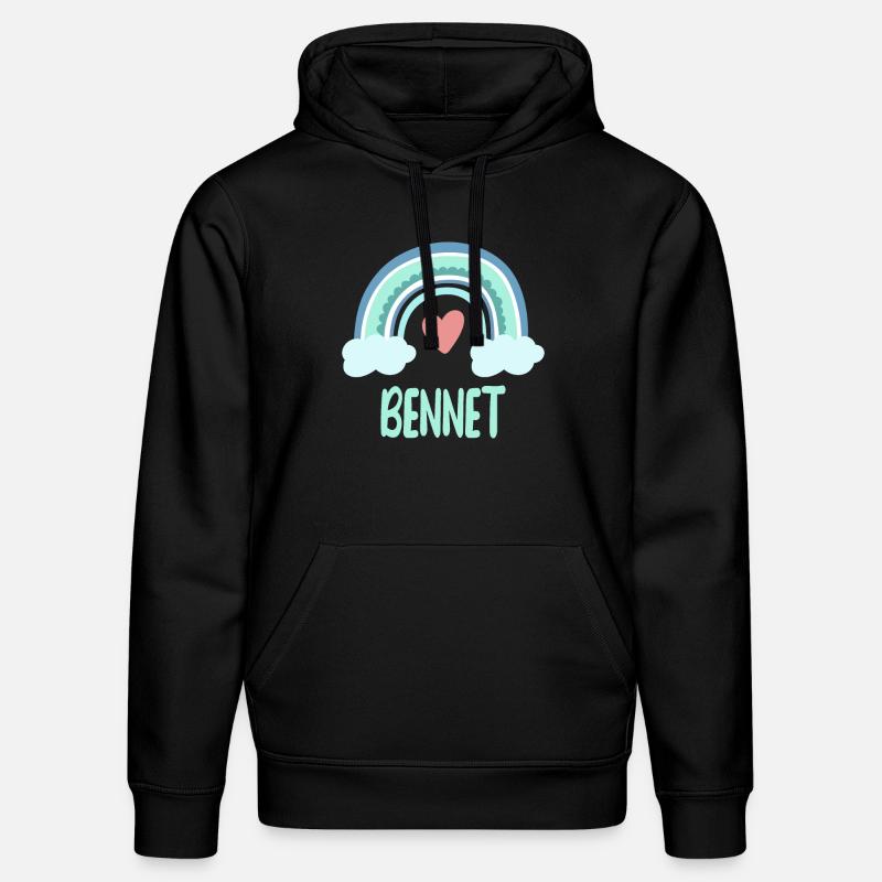 Bennet Nom Rainbow Baby - Sweat à capuche bio DRUMMER Stanley/Stella Unisexe - noir