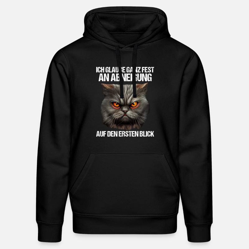Katze Kätzchen Katzenhalter Katzen Sarkasmus - Stanley/Stella Unisex Bio-Hoodie DRUMMER  - Schwarz