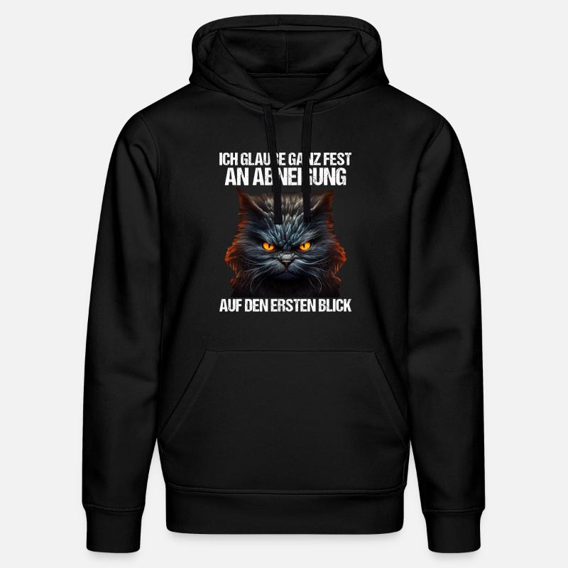 Katze Kätzchen Katzenhalter Katzen Sarkasmus - Stanley/Stella Unisex Bio-Hoodie DRUMMER - Schwarz