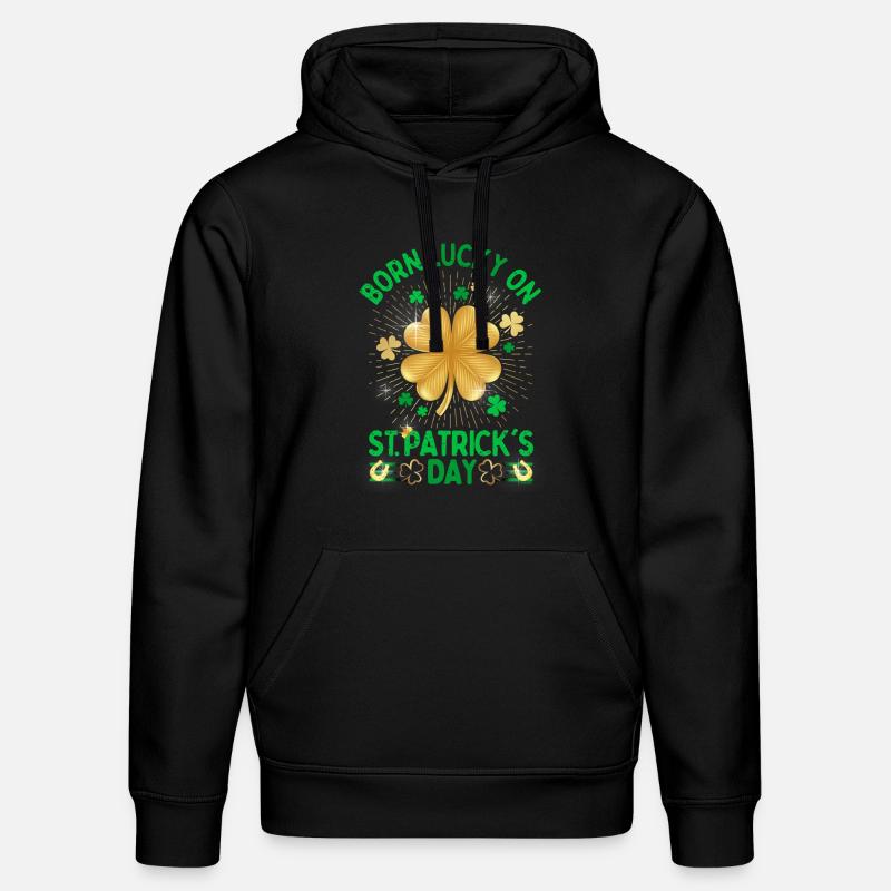Irland Saint Patrick's Day oder - Stanley/Stella Unisex Bio-Hoodie DRUMMER  - Schwarz