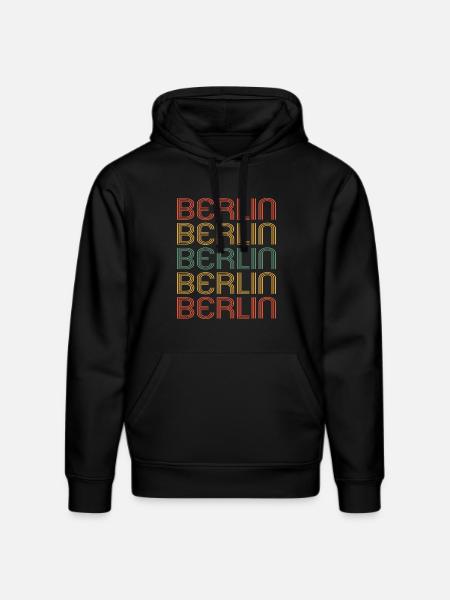 Berlin Berlinerin Berlin City Berlin - Stanley/Stella DRUMMER Unisex Organic Hoodie - black