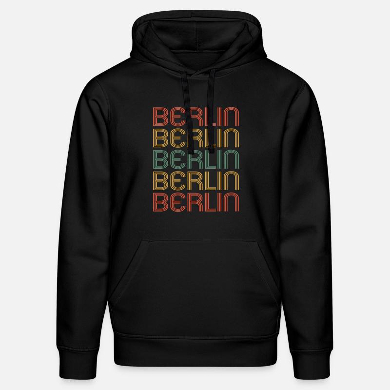 Berlin Berlinerin Berlin Ville Berlin - Sweat à capuche bio DRUMMER Stanley/Stella Unisexe - noir