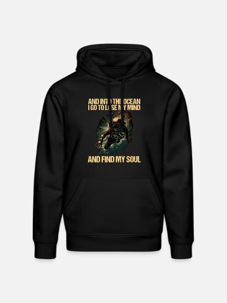 Diving Diver Diver - Stanley/Stella DRUMMER Unisex Organic Hoodie - black