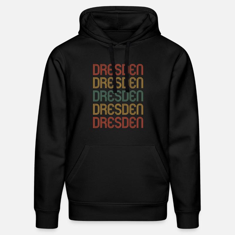 Dresdnerin Dresdner Dresden - Stanley/Stella Unisex Bio-Hoodie DRUMMER  - Schwarz