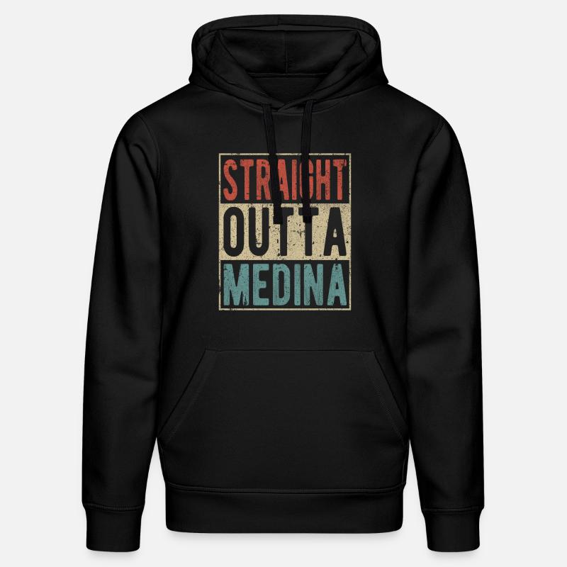 Straight Outta Medina - Sweat à capuche bio DRUMMER Stanley/Stella Unisexe - noir