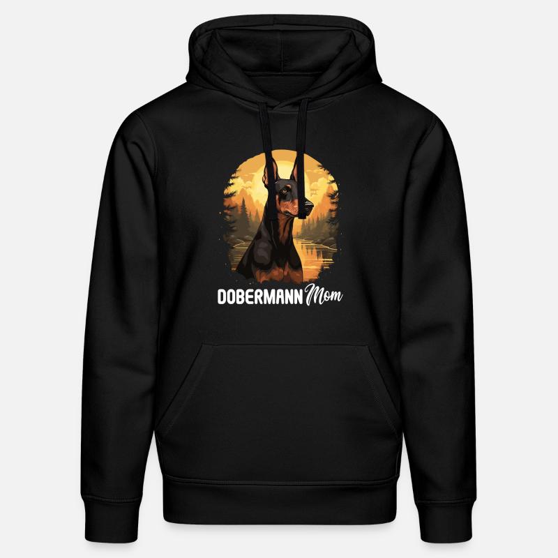 Chien Doberman - Sweat à capuche bio DRUMMER Stanley/Stella Unisexe - noir