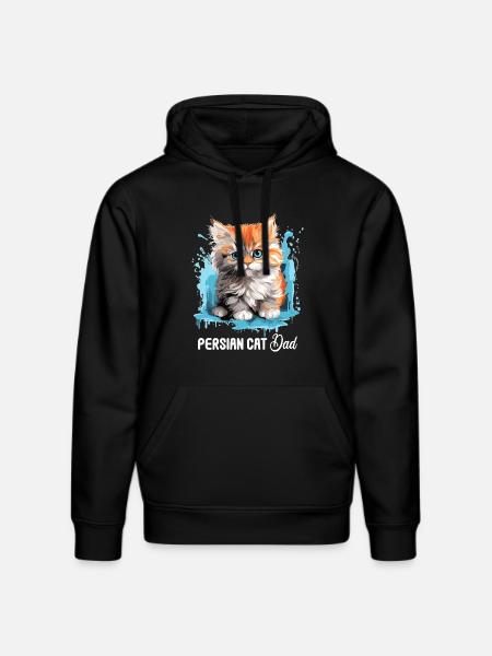 Chat persan Perser Katze - Sweat à capuche bio DRUMMER Stanley/Stella Unisexe - noir