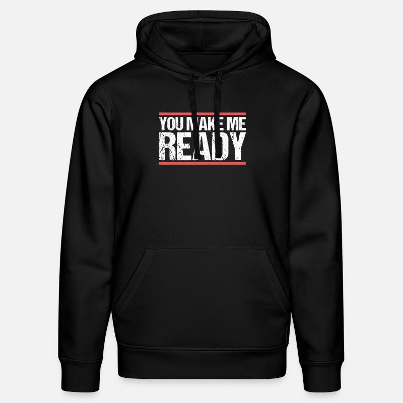 You make me ready Denglisch - Stanley/Stella Unisex Bio-Hoodie DRUMMER  - Schwarz