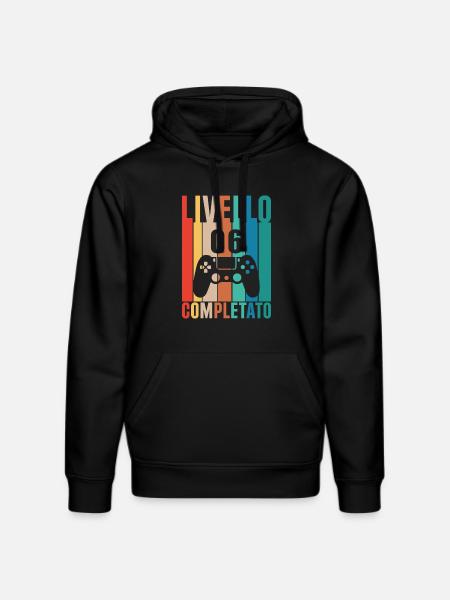 Level 6 6 Unlocked Gift - Stanley/Stella DRUMMER Unisex Organic Hoodie - black
