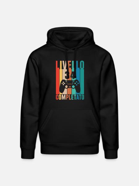 Level 34 - Stanley/Stella DRUMMER Unisex Organic Hoodie - black