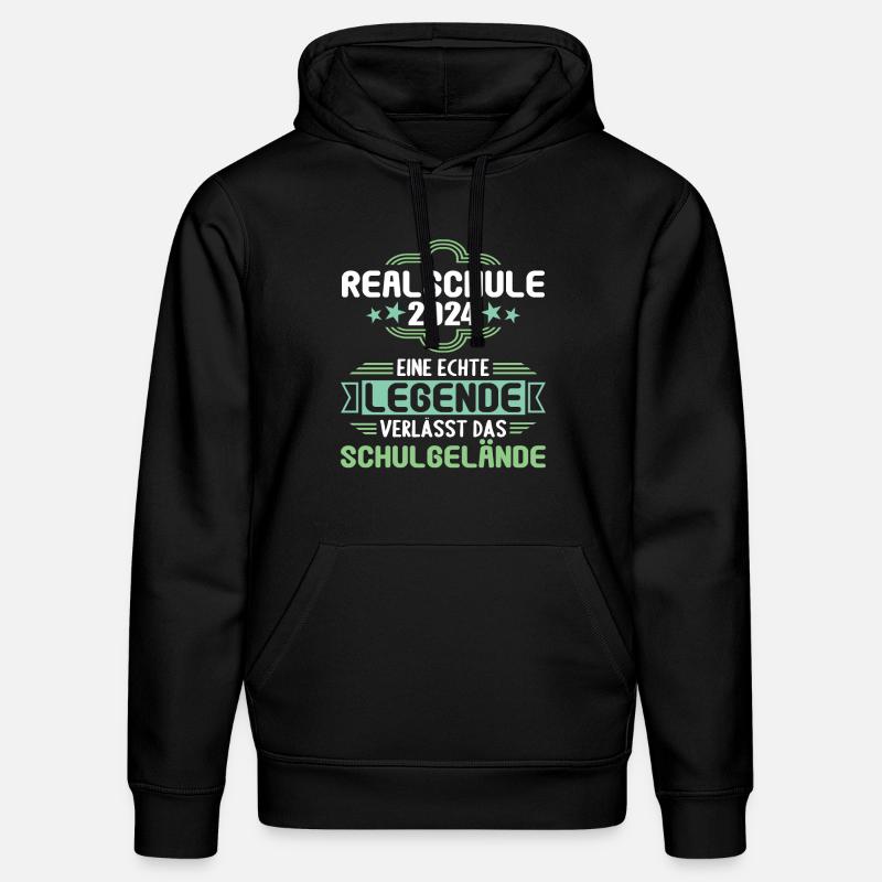 Lycée Jeunes Filles Lycée 2024 - Sweat à capuche bio DRUMMER Stanley/Stella Unisexe - noir