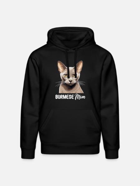 Chat birman Birmanie Katze - Sweat à capuche bio DRUMMER Stanley/Stella Unisexe - noir